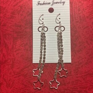 Fashion Jewelry Silver Star Earrings